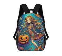 sinyumoney Underwater Halloween Mermaid Sac À Dos Pour Garçons Et Adolescents, Sacs À Dos Pour Filles, Sacs À Dos Pour Tout-petits, Sacs À Livres Pour L'école Primaire Et Le Collège 17inch