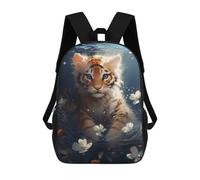 sinyumoney Underwater Tiger Cub Serenity Sacs À Dos Imprimés En 3D Pour Enfants, Sacs D'école Tendance Pour Garçons, Élèves Du Primaire Et Du Collège 17inch