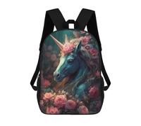 sinyumoney Unicorn Enchanted Isle Sac À Dos Scolaire Pour Filles Et Garçons, Grande Capacité, Léger, Pour Enfants Et Étudiants 17inch