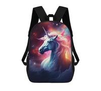 sinyumoney Unicorn in Stars Sacs À Dos Pour Enfants, Sac À Dos Scolaire, Sac À Dos Imprimé En 3D Pour Enfants, Sac À Dos De Voyage, Sac À Livres, Sac D'école Pour Enfants 17inch