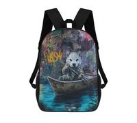 sinyumoney Urban River Adventure Sacs À Dos Pour Enfants, Sac À Dos Scolaire Imprimé En 3D Pour Enfants, Sac À Dos De Voyage, Sac À Livres Pour Enfants 17inch Sac D'école