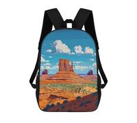 sinyumoney Utah Pixel Art Sac À Dos Imprimé En 3D Pour Enfants, Sac À Dos Scolaire, Sac À Dos De Voyage Pour Enfants, Sac À Livres Grande Capacité, Sac À Dos Pour Enfants 17inch
