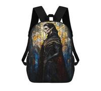sinyumoney Vampire Stained Glass Sacs À Dos Imprimés En 3D Pour Enfants, Sacs D'école Tendance Pour Garçons, Sacs De Voyage, Sacs Scolaires Pour Élèves Du Primaire 17inch