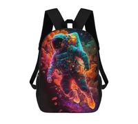 sinyumoney Vibrant Astronaut in Space -10 Sacs À Dos Pour Enfants, Cartables, Sacs À Dos Scolaires Imprimés En 3D, Sacs À Dos De Voyage Tendance Pour Enfants (primaire, Collège) 17inch
