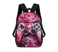 sinyumoney Vibrant Gaming Controller Artwork -165 Sacs À Dos Décontractés Pour Enfants, Sacs D'école Pour Adolescents, Filles Et Garçons, Sacs À Dos Pour Livres 17inch