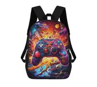 sinyumoney Vibrant Gaming Controller Artwork -77 Sac À Dos Scolaire Imprimé En 3D Pour Enfants, Sac À Dos De Voyage, Sac Tendance Et Décontracté Pour Écoliers 17inch