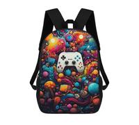 sinyumoney Vibrant Gaming Odyssey Sac À Dos Scolaire Pour Enfants, Sac À Dos De Voyage Décontracté, Grand Sac À Dos Pour Garçons Et Filles 17inch