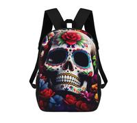 sinyumoney Vibrant Sugar Skull Sacs À Dos Pour Enfants, Sac D'école Imprimé En 3D, Cartable Pour Enfants, Sac De Voyage, Sac À Dos Garçon Fille, Sac D'école Pour Enfants 17inch