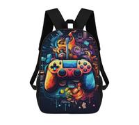 sinyumoney Video Game Controller Artwork -1 Sac À Dos Enfant, Cartable, Sacs À Dos Scolaires Imprimés En 3D Pour Élèves Du Primaire Et Du Collège, Cadeau D'anniversaire Pour Adolescents 17inch
