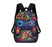sinyumoney Video Game Controller in A Magical Forest Sacs À Dos Imprimés En 3D Pour Enfants, Sacs D'école Tendance Pour Garçons, Élèves Du Primaire Et Du Collège 17inch