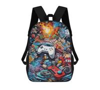 sinyumoney Video Game Controllers in Chaos Sac À Dos Scolaire Pour Enfants, Imprimé En 3D, Tendance Et Décontracté, Pour Garçons, Élèves Du Primaire Et Du Collège 17inch