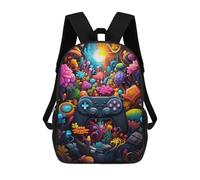 sinyumoney Video Game Paradise Sac À Dos Pour Garçons Et Adolescents, Sacs À Dos Pour Filles, Sacs À Dos Pour Tout-petits, Sacs À Livres Pour L'école Primaire Et Le Collège 17inch