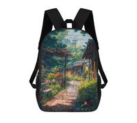 sinyumoney Village Rain Sac À Dos Pour Garçons Et Adolescents, Sacs À Dos Pour Filles, Sacs À Dos Pour Tout-petits, Sacs À Livres Pour L'école Primaire Et Le Collège 17inch