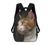 sinyumoney Vintage Vector Cat Sac À Dos Scolaire Imprimé En 3D Pour Garçons Et Filles, Sac À Dos Pour Ordinateur Portable Pour Enfants/étudiants/adultes 17inch