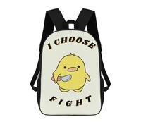 sinyumoney Violence Funny Duck Fight Sac À Dos Scolaire Imprimé En 3D, Sac À Dos Tendance Pour Enfants, Sac À Dos Pour Garçons, Élèves Du Collège 17inch