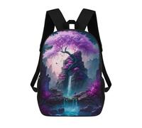 sinyumoney Violet Magical Tree Sacs À Dos Pour Enfants 17inch Sac À Dos Scolaire, Sac Imprimé En 3D, Cartable Pour Enfants, Sac De Voyage, Sac À Dos Garçon Fille, Sac D'école Pour Enfants