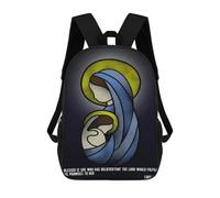 sinyumoney Virgin Mary Quote Sacs À Dos Pour Garçons, Cartables Imprimés En 3D, Sacs À Dos De Voyage Tendance Pour Garçons (primaire, Collège) 17inch