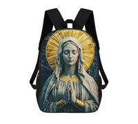 sinyumoney Virgin Mary Statue Sac À Dos Scolaire Imprimé En 3D Pour Garçons Et Filles, Sac À Dos Pour Ordinateur Portable Pour Enfants/étudiants/adultes 17inch