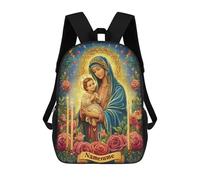 sinyumoney Virgin Mary with Baby Jesus Art Print Sacs À Dos 17 Pouces Pour Enfants, Sacs D'école Imprimés En 3D Pour Élèves Du Primaire Et Du Collège, Garçons Et Filles