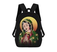sinyumoney Virgin of Guadalupe Mx Sacs À Dos Scolaires Pour Enfants, Sac D'école Imprimé En 3D Pour Garçons, Élèves Du Primaire Et Du Collège 17inch