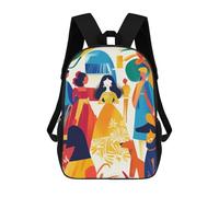 sinyumoney Vivid Fauvist Vision of Las Meninas Sac À Dos, Cartable Imprimé En 3D, Sac À Goûter, Sac À Dos De Voyage, Sac À Dos Entre Amis, Sac À Dos Scolaire Pour Filles Et Garçons 17inch