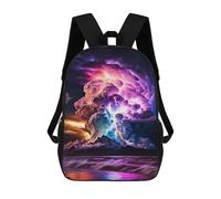 sinyumoney Volcano Eruption with Lightning -1 Sac À Dos Scolaire Imprimé En 3D Pour Garçons Et Filles, Sac À Dos Pour Enfants, Sac De Voyage 17inch