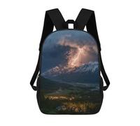 sinyumoney Volcano Eruption with Lightning Strikes-1 Sac À Dos Scolaire Pour Enfants, Sac À Dos De Voyage Décontracté, Grand Sac À Dos Pour Garçons Et Filles 17inch