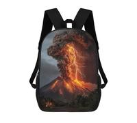 sinyumoney Volcano Eruption with Lightning Strikes-4 Sac À Dos Scolaire Imprimé En 3D Pour Enfants, Sac À Dos De Voyage Tendance Et Décontracté Pour Écoliers 17inch