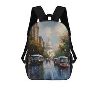 sinyumoney Washington DC Art USA Sac À Dos Scolaire Pour Filles Et Garçons, Grand Sac À Dos Léger Pour Enfants Et Étudiants 17inch