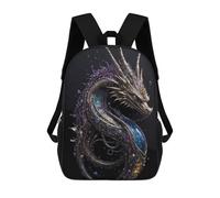 sinyumoney Water Steampunk Dragon Sac À Dos Scolaire Pour Filles Et Garçons, Sac À Dos Avec Poche, Sac À Dos Tendance Pour Enfants 17inch