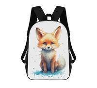 sinyumoney Watercolor Baby Fox Art Sac À Dos Enfant, Cartable Pour Garçons Et Adolescents, Sac À Dos De Voyage, Sac À Dos Scolaire, Sac À Livres 17inch
