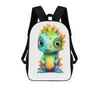sinyumoney Watercolor Baby Iguana Sacs À Dos 17 Pouces Pour Enfants, Sacs D'école Imprimés En 3D Pour Élèves Du Primaire Et Du Collège, Garçons Et Filles