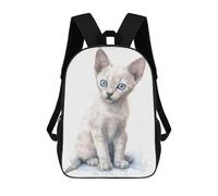 sinyumoney Watercolor Burmilla Cat Sacs À Dos Scolaires Pour Enfants, Sac D'école Imprimé En 3D Pour Garçons, Élèves Du Primaire Et Du Collège 17inch
