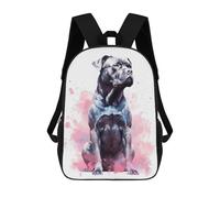 sinyumoney Watercolor Cane Corso Sac À Dos Scolaire Pour Filles Et Garçons, Sac À Dos Avec Poche, Sac À Dos Tendance Pour Enfants 17inch