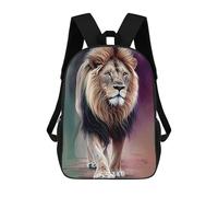 sinyumoney Watercolor Lion Portrait Sacs À Dos Pour Enfants, Sac D'école Imprimé En 3D, Cartable Pour Enfants, Sac De Voyage, Sac À Dos Garçon Fille, Sac D'école Pour Enfants 17inch
