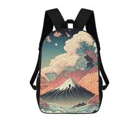 sinyumoney Wave of Dreams Fuji Mountain Sac À Dos Scolaire Imprimé En 3D Pour Garçons Et Filles, Sac À Dos Pour Enfants, Sac De Voyage 17inch