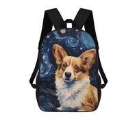 sinyumoney Welsh Corgi Sac À Dos Scolaire Pour Filles Et Garçons, Sac À Dos Avec Poche, Sac À Dos Tendance Pour Enfants 17inch