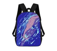 sinyumoney Whale Abstract Sac À Dos, Cartable Imprimé En 3D, Sac À Goûter, Sac À Dos De Voyage, Sac À Dos Entre Amis, Sac À Dos Scolaire Pour Filles Et Garçons 17inch