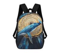 sinyumoney Whale Art Ocean Decor-1 Sac À Dos Scolaire Pour Enfants, Imprimé En 3D, Sac À Dos Tendance Pour Garçons, Élèves Du Primaire Et Du Collège 17inch