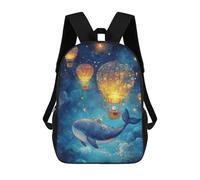 sinyumoney Whale Balloon Night Sky Sacs À Dos Imprimés En 3D Pour Enfants, Sacs D'école Tendance Pour Garçons, Élèves Du Primaire Et Du Collège 17inch