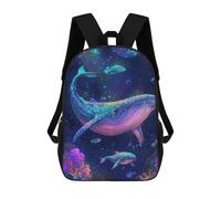 sinyumoney Whale Coral Reef Sacs À Dos Imprimés En 3D Pour Enfants, Sacs D'école Tendance Pour Garçons, Sacs De Voyage, Sacs Scolaires Pour Élèves Du Primaire 17inch