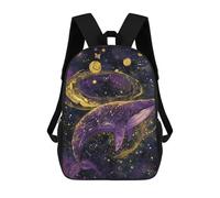 sinyumoney Whale Galaxy Art Print-1 17inch Sacs À Dos Scolaires Imprimés En 3D - Sacs À Dos Tendance Pour Garçons Du Primaire Et Du Collège