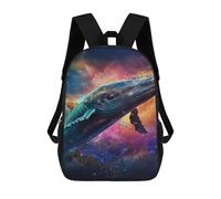 sinyumoney Whale in Cosmic Sky-1 Sac À Dos Scolaire Pour Enfants, Imprimé En 3D, Pour Garçons, Élèves Du Primaire Et Du Collège 17inch