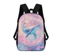 sinyumoney Whale in Fantasy Galaxy Sac À Dos Scolaire Pour Enfants, 43 Cm (17 Pouces), Imprimé En 3D, Pour Garçons, Élèves Du Primaire Et Du Collège