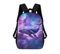 sinyumoney Whale in Space Wallpaper-1 Sac À Dos Scolaire Pour Enfants, Sac À Dos De Voyage Décontracté, Grand Sac À Dos Pour Garçons Et Filles 17inch