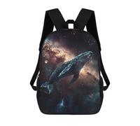 sinyumoney Whale in Space Wallpaper-11 Sac À Dos Scolaire Imprimé En 3D Pour Enfants, Sac À Dos De Voyage Tendance Et Décontracté Pour Écoliers 17inch