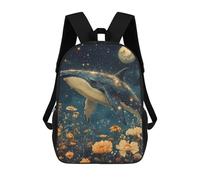 sinyumoney Whale in The Night Sky Sacs À Dos Scolaires Pour Enfants, Sac D'école Imprimé En 3D Pour Garçons, Élèves Du Primaire Et Du Collège 17inch