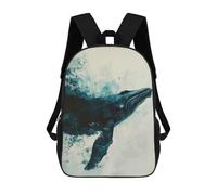 sinyumoney Whale Painting Art Sacs À Dos Imprimés En 3D Pour Enfants, Sacs D'école Tendance Pour Garçons, Sacs De Voyage, Sacs Scolaires Pour Élèves Du Primaire 17inch