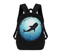sinyumoney Whale Shark Blue Ocean Apn Sac À Dos, Cartable Imprimé En 3D, Sac À Goûter, Sac À Dos De Voyage, Sac À Dos Entre Amis, Sac À Dos Scolaire Pour Filles Et Garçons 17inch