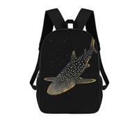sinyumoney Whale Shark Deep Sac À Dos Scolaire Imprimé En 3D Pour Garçons Et Filles, Sac À Dos Pour Ordinateur Portable Pour Enfants/étudiants/adultes 17inch